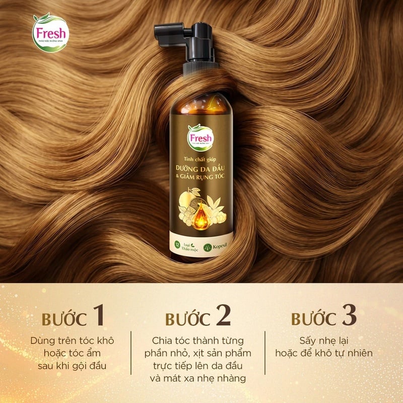 Tinh Chất Fresh Thảo Mộc Dưỡng Sinh Giúp Dưỡng Da Đầu & Hỗ Trợ Giảm Rụng Tóc 100ml