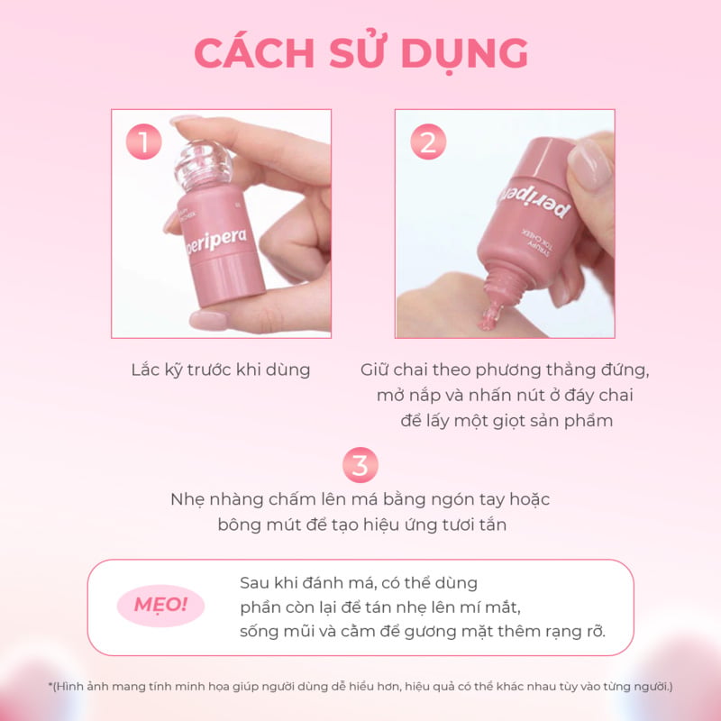 Má Hồng Dạng Kem&nbsp;Peripera Syrupy Tok Cheek 9g