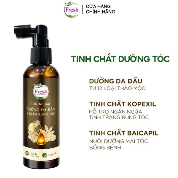 Tinh Chất Fresh Thảo Mộc Dưỡng Sinh Giúp Dưỡng Da Đầu & Hỗ Trợ Giảm Rụng Tóc 100ml